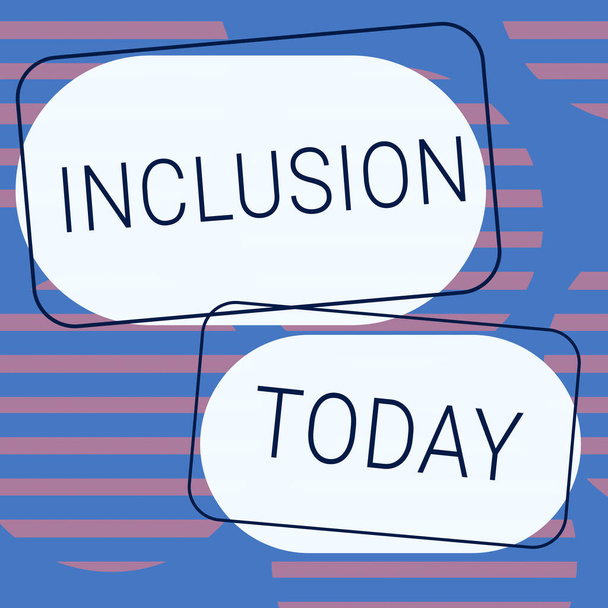 Inclusion, Business idea action state including of being included within group or structure - Фото, изображение