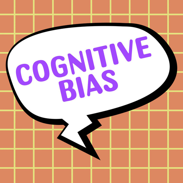 Testo ispiratore Cognitive Bias, Word for Psychological treatment for mental disorders - Foto, immagini
