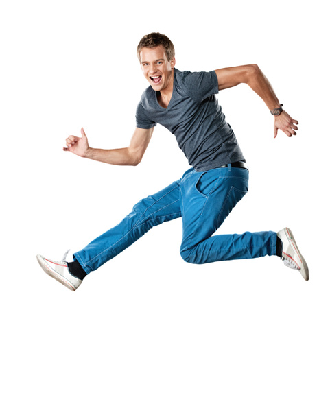 Handsome man jumping. - Photo, Image