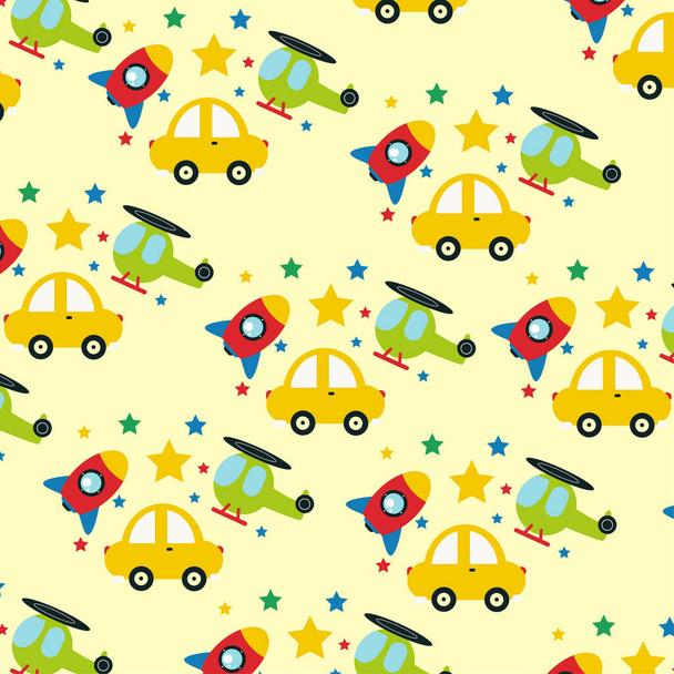 Collection of cute animal patterns suitable for textile design - Vettoriali, immagini