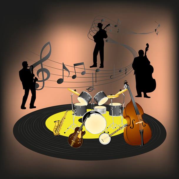 Jazzband - Vektor, Bild