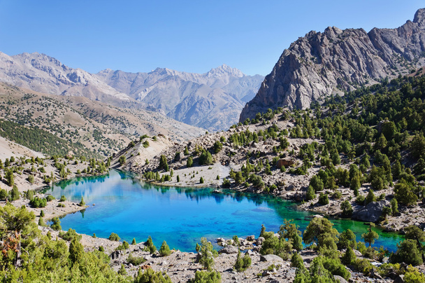 Majestic mountain lake in Tajikistan - Valokuva, kuva