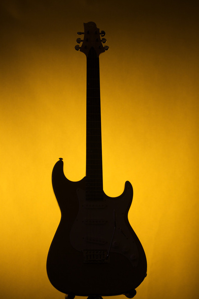 a gold sziluett gitár - Fotó, kép