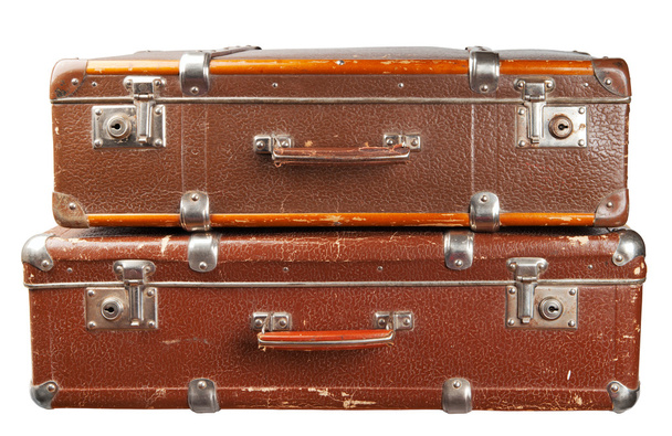 2 vintage koffers - Foto, afbeelding
