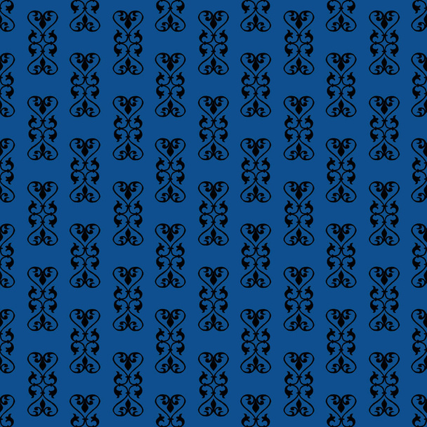 Seamless   pattern in trendy blue color. Classic Blue Color of the Year 2020 - Foto, Imagen