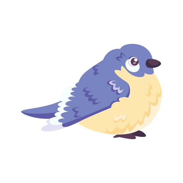 Isolated cute bird icon Animal Vector illustration - Вектор,изображение