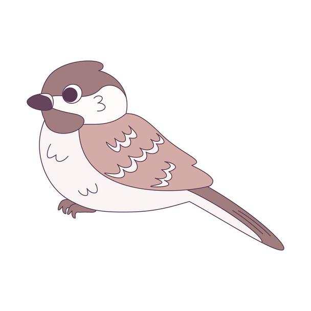 Isolated cute bird icon Animal Vector illustration - Vector, Image