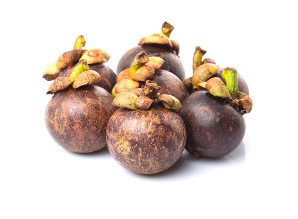 Frutos de mangostão maduros
 - Foto, Imagem