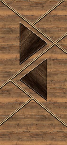 Printable wooden modern laminate new door skin design and background wall paper - Photo, Image