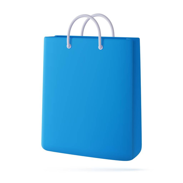 3d Shopping bag, handbag. Sale, discount, promotion, Online shopping concept. Banner template. 3d rendering. Vector illustration - Vector, Image