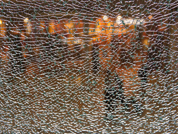 Crushed Glas Textur und Hintergrundkopierraum. - Foto, Bild