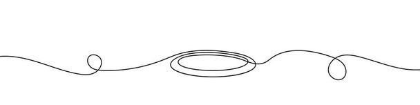 Pyöreä runko jatkuva linja piirustus tyyli. Rivi taidetta pyöreä runko. Vektorikuvitus. Tiivistelmä - Vektori, kuva