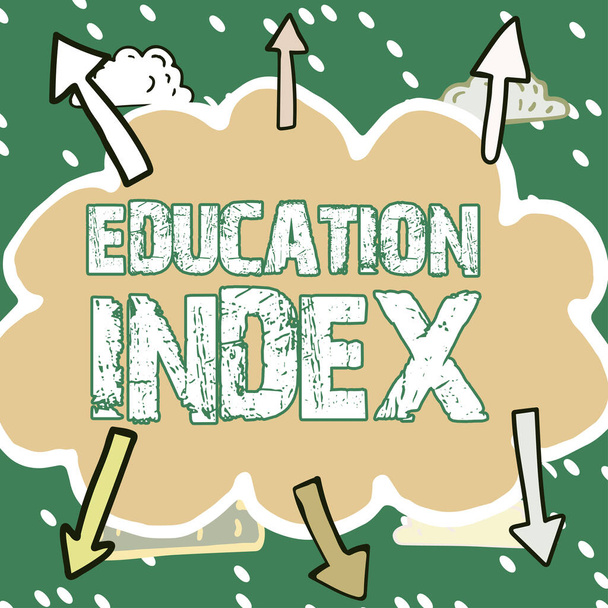 Inspiráló szöveg Oktatási Index, Koncepció jelentés, amelynek célja, hogy megfeleljen az összes gyermek ifjúsági felnőtt tanulási igényeinek - Fotó, kép