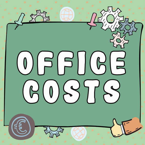 Konceptuální zobrazení Kancelářské náklady, Internet Koncepční částka peněz vyplacených pronajímateli na pokrytí nákladů na dílnu - Fotografie, Obrázek
