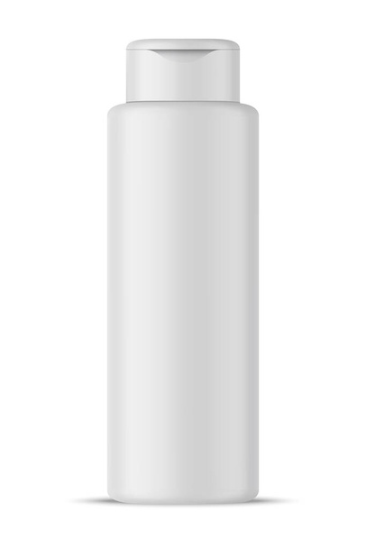 vector cosmetic bottle mock up with flip top. - Вектор,изображение