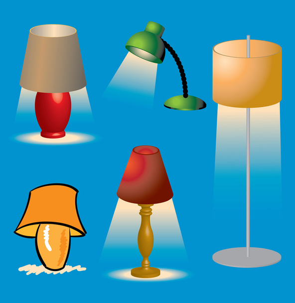 Lamps and Lighting - Vector, Image