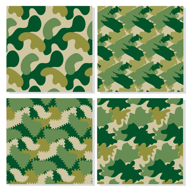 padrão militar conjunto exército soldado uniforme - Vetor, Imagem