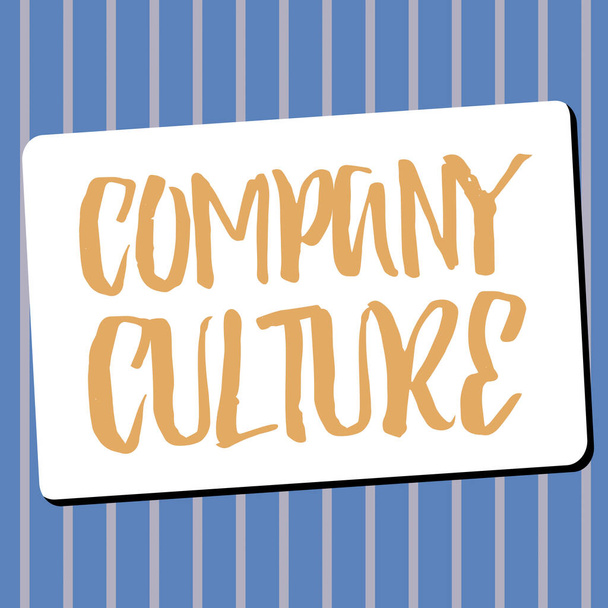 Unternehmenskultur, Konzeptfoto Das Umfeld und die Elemente, in denen die Mitarbeiter arbeiten - Foto, Bild