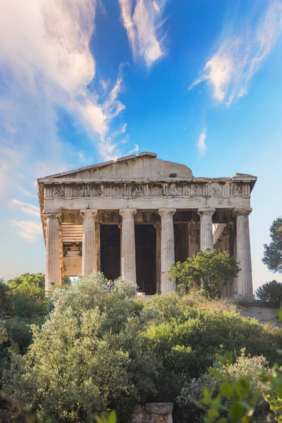 Chrám Héfaistos v Aténě Archegetis se nachází na západní straně římské Agora, v Aténách, Řecko - Fotografie, Obrázek