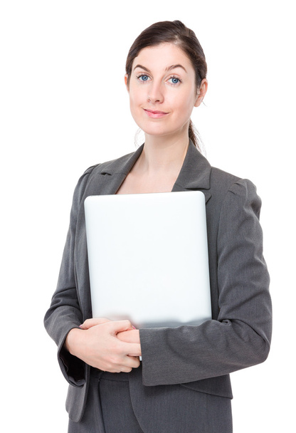 zakenvrouw met laptop - Foto, afbeelding
