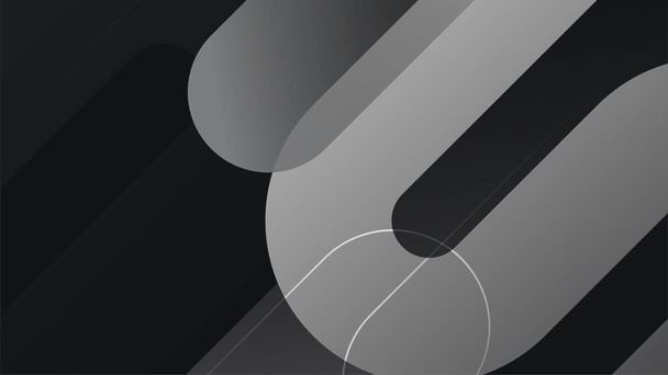 Fondo negro abstracto con un moderno color de textura degradada para el diseño de presentaciones, volante, portada de redes sociales, banner web, banner tecnológico - Vector, imagen