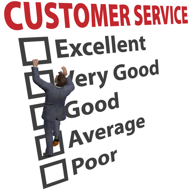 Hombre de negocios servicio al cliente formulario de satisfacción
 - Foto, Imagen