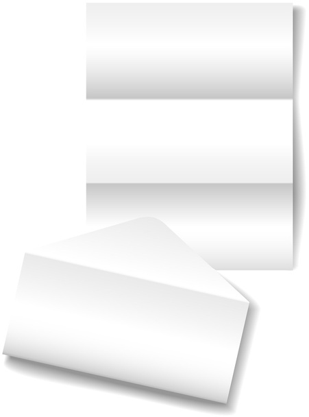 Carta abierta sobre papel de papelería fondo
 - Vector, imagen