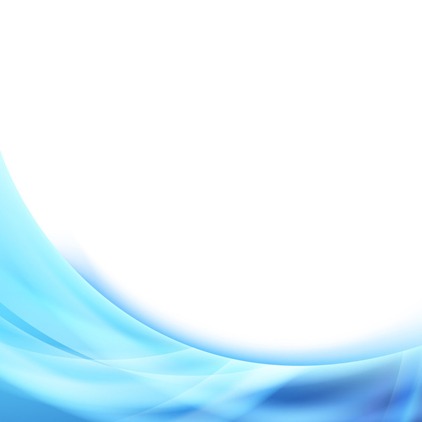 Φωτεινό μπλε λαμπερό υπόβαθρο κυμάτων - Διάνυσμα, εικόνα