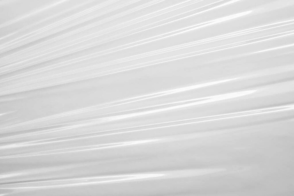 Witte transparante plastic folie wrap textuur achtergrond - Foto, afbeelding