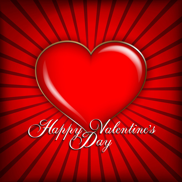 Valentines Day card - background template  - Vector, afbeelding