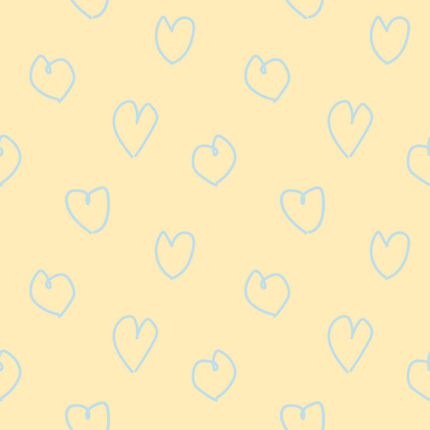 Безшовний візерунок у формі серця для модного текстилю, графіки та ремесел
 - Вектор, зображення