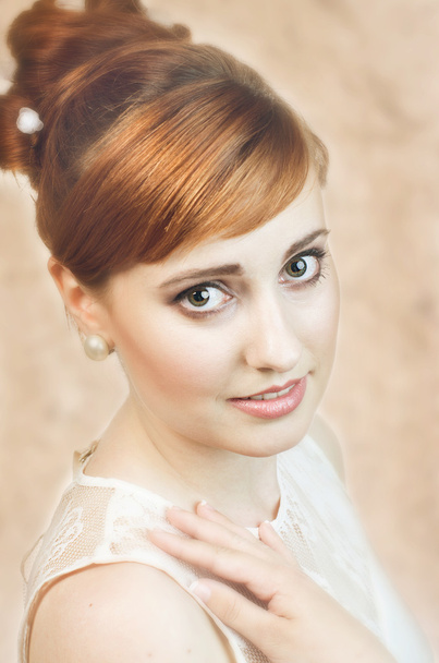 Portrait of beautiful bride - Fotoğraf, Görsel