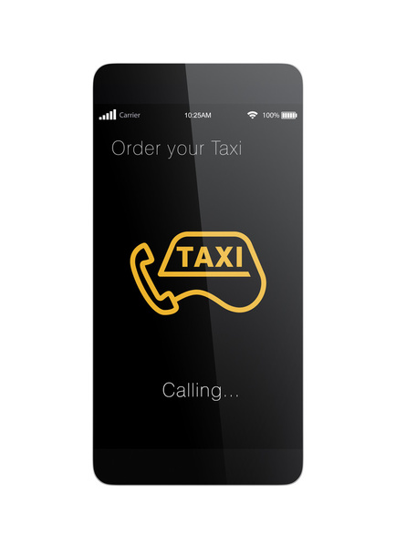 Aplicación de pedido de taxi para el concepto de teléfono inteligente
. - Foto, imagen