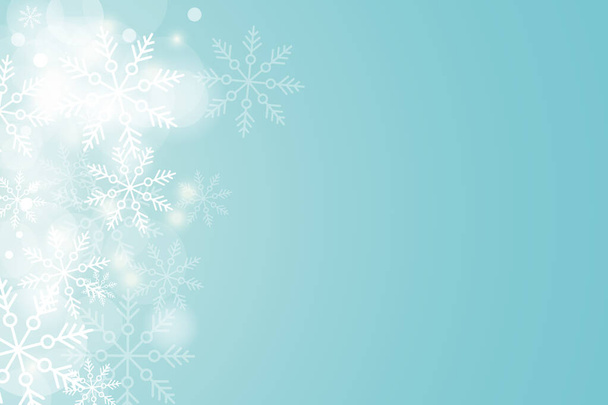 winter snowflakes shape - snow design element - christmas snowfall happy new year theme template - Foto, Imagen