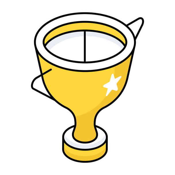      Un icono de diseño de la copa trofeo de premio  - Vector, imagen
