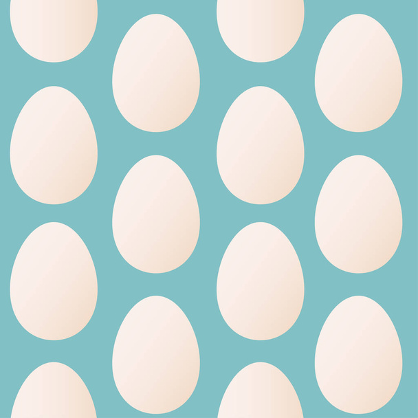 Seamless pattern in trendy colors for Easter with eggs. - Vector, Image