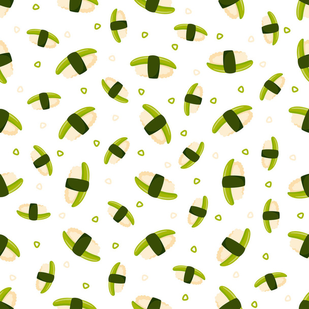 Seamless pattern with Sushi, for decoration - Vector, Image