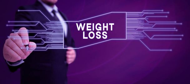 Schrijven weergeven van tekst Gewichtsverlies, Internet Concept Vermindering van Body Fluid Muscle Mass Reduce Fat Dispose Weefsel - Foto, afbeelding