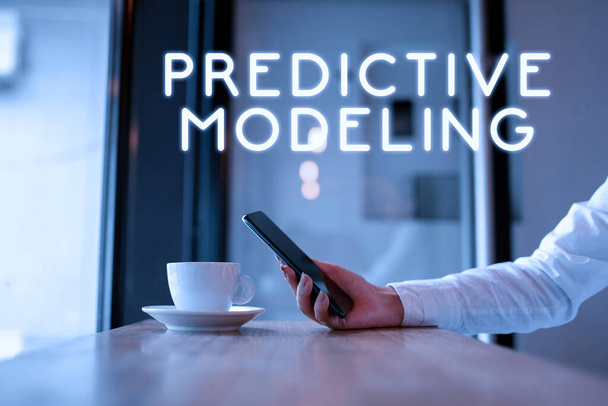 Conceptual caption Predictive Modeling, Concept meaning maintenance strategy driven by predictive analytics - Photo, Image