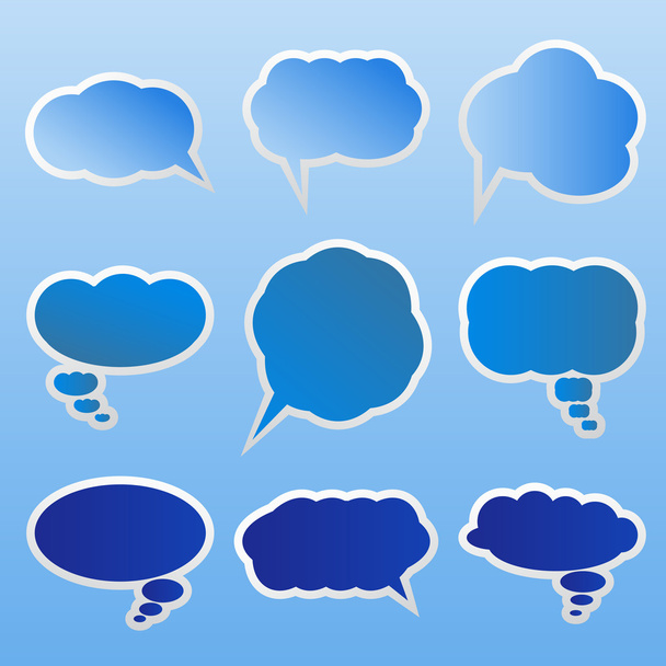 Dialog clouds - Vektor, obrázek