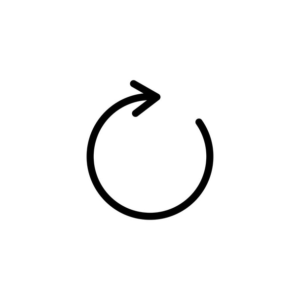 Vernieuw het pictogram. Herlaad teken en symbool. Update icoon. - Vector, afbeelding