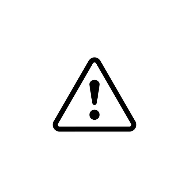 Exclamation danger sign. attention sign and symbol. Hazard warning attention sign - Vector, Image