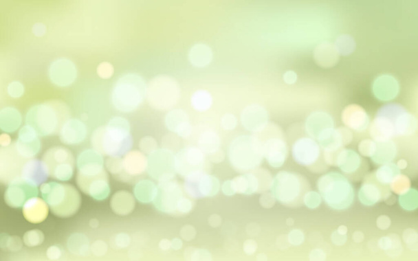 Nature green bokeh soft light abstract background, Vector eps 10 illustration bokeh particles, Background decoration - ベクター画像