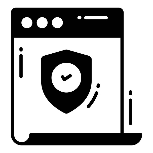 Безпечний переглядач, захист та безпека Векторні піктограми встановлюють кіберкомп'ютерні технології бізнес-даних
 - Вектор, зображення