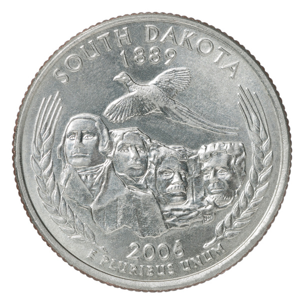 4 分の 1 ドルの硬貨 - 写真・画像