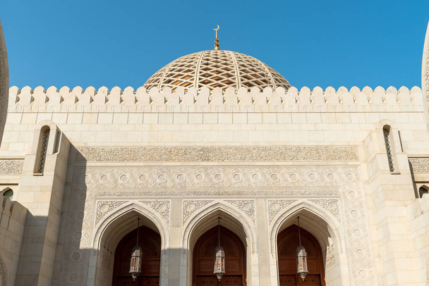 Gran Mezquita del Sultán Qaboos en Mascate, Omán, Oriente Medio - Foto, Imagen