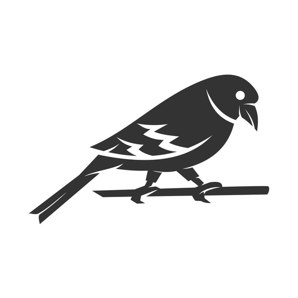 finch πουλί λογότυπο πρότυπο Εικονίδιο Εικονογράφηση Μάρκα Ταυτότητα - Διάνυσμα, εικόνα
