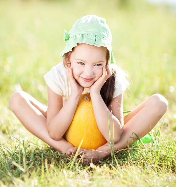 dívka s melounem - Fotografie, Obrázek