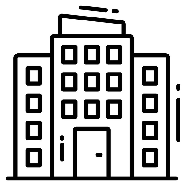 apartment trendy icon, line style isolated on white background. Symbol for your web site design, logo, app, UI. - Vektor, Bild