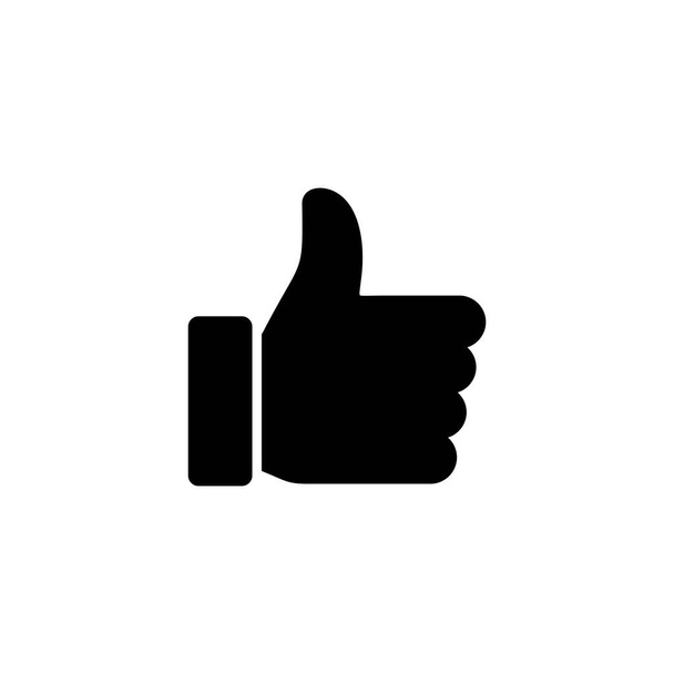 Like icon. Thumbs up sign and symbol. Hand like - Vector, Image